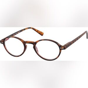 NWT Zenni Optical Tortoiseshell Round Readers Glasses in +1.50